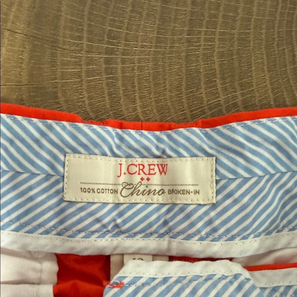 J. Crew High-Rise Orange Cotton Shorts